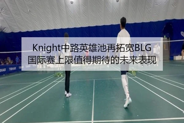 Knight中路英雄池再拓宽BLG国际赛上限值得期待的未来表现